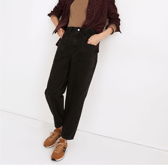 Madewell Pull-on Balloon Jeans in Hobson Wash Paper Bag Edition - Picture 2 of 6